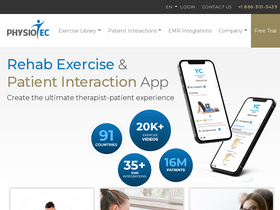 'physiotec.ca' screenshot
