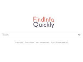 'findinfoquickly.com' screenshot