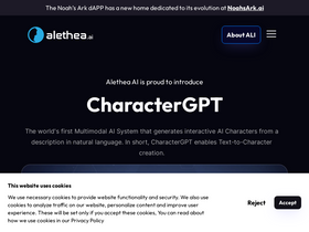 Alethea - Create, customize, and own AI characters with blockchain-enhanced generative AI.