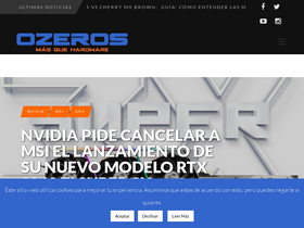 'ozeros.com' screenshot