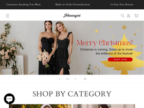 Shiningirl homepage screenshot