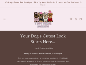tinypawsfashion.com homepage screenshot
