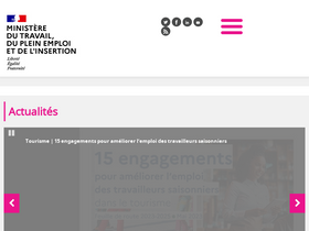 'travail-emploi.gouv.fr' screenshot