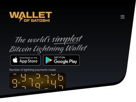 'walletofsatoshi.com' screenshot