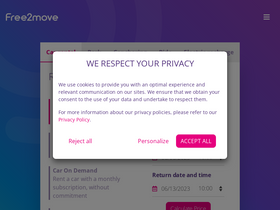 'free2move.com' screenshot
