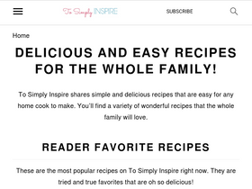'tosimplyinspire.com' screenshot
