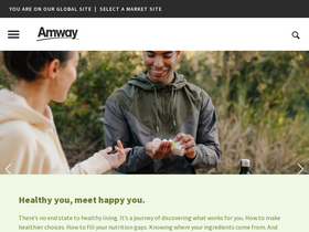 'amwayglobal.com' screenshot