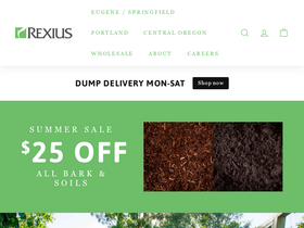 rexius.com homepage screenshot