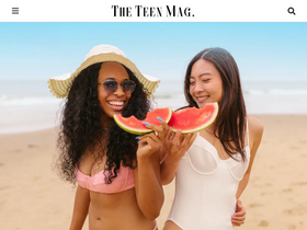 'theteenmagazine.com' screenshot