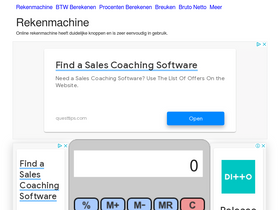 'onlinerekenmachine.com' screenshot