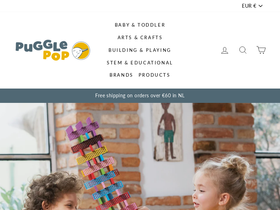 pugglepop.com homepage screenshot