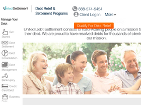 'unitedsettlement.com' screenshot