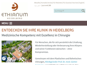 'ethianum-klinik-heidelberg.de' screenshot