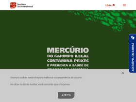 'socioambiental.org' screenshot