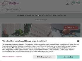 'stoffe.de' screenshot