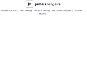 'jamaisvulgaire.com' screenshot