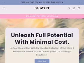 Glowyft homepage screenshot