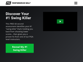 'performancegolf.com' screenshot