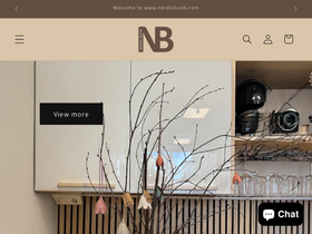 Nordicbutik homepage screenshot