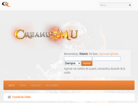 'creandomu.com' screenshot