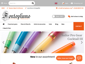 Fontoplumo homepage screenshot