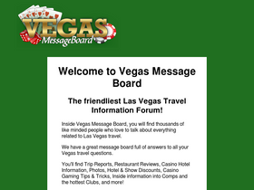 'vegasmessageboard.com' screenshot
