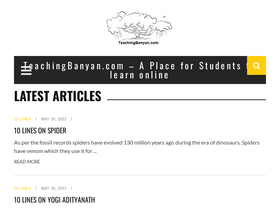 'teachingbanyan.com' screenshot