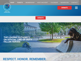 'nleomf.org' screenshot