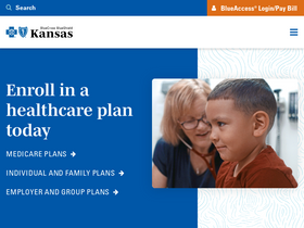 'bcbsks.com' screenshot