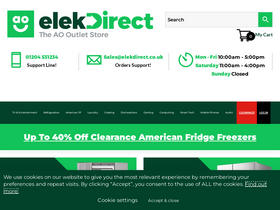 'elekdirect.co.uk' screenshot