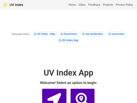 'uvindex.app' screenshot