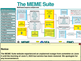 'meme-suite.org' screenshot