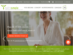 'nutrisimple.com' screenshot