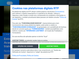 'rtp.pt' screenshot