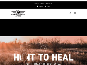 'christensenarms.com' screenshot