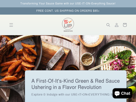 sauceupnyc.com homepage screenshot