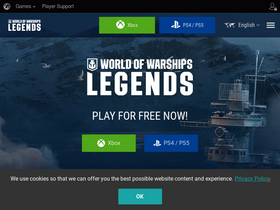 'wowslegends.com' screenshot