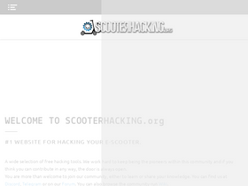 'scooterhacking.org' screenshot