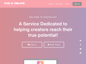 'sub2unlock.com' screenshot