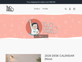 themomcomics.com homepage screenshot