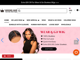 'wigginshair.com' screenshot