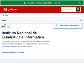 'inei.gob.pe' screenshot