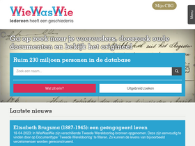 'wiewaswie.nl' screenshot