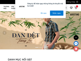 'aristino.com' screenshot