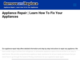 'removeandreplace.com' screenshot