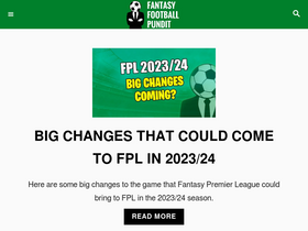 'fantasyfootballpundit.com' screenshot