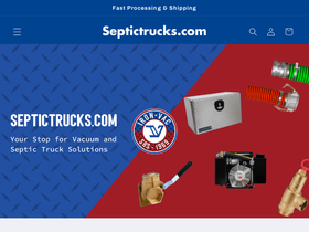 septictruckparts.com homepage screenshot