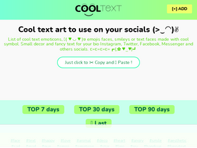 'cooltext.top' screenshot