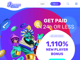'dreamscasino.com' screenshot