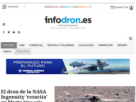 'infodron.es' screenshot